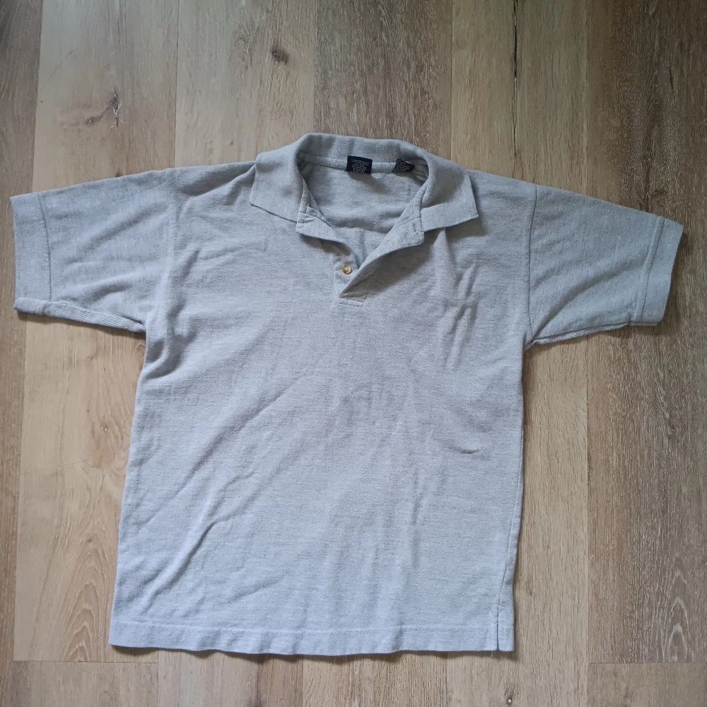 Hoi Mens Sz S Gray Polo Shirt